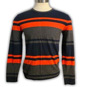 Banana Republic Men's Medium Long Sleeve Multi Colored Crew Neck Tee Shirt